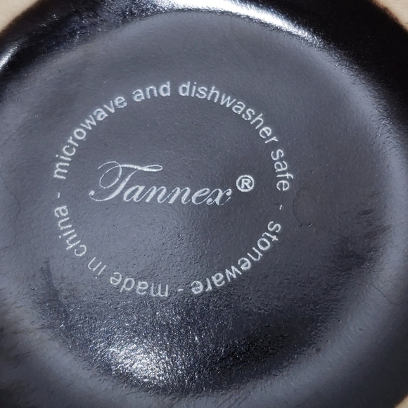 Tannex Stoneware Creamer Sugar Bowl Brown Green Tan - Picture 11 of 12